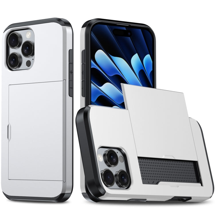 Shockproof Armor Phone Case with Card Slot, For iPhone 16 Pro Max, For iPhone 16 Pro, For iPhone 16 Plus, For iPhone 16