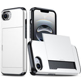 Shockproof Armor Phone Case with Card Slot, For iPhone 17e / 16e, For iPhone 17 Pro Max, For iPhone 17 Pro, For iPhone 17