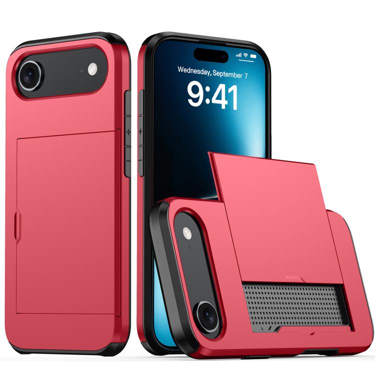 Shockproof Armor Phone Case with Card Slot, For iPhone 17 Pro Max, For iPhone 17 Pro, For iPhone 17, For iPhone Air