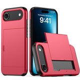 Shockproof Armor Phone Case with Card Slot, For iPhone 17 Pro Max, For iPhone 17 Pro, For iPhone 17, For iPhone Air