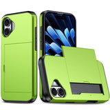 Shockproof Armor Phone Case with Card Slot, For iPhone 18, For iPhone 18 Pro, For iPhone 18 Pro Max, For iPhone 17e / 16e