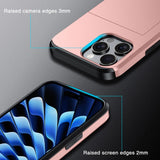 Shockproof Armor Phone Case with Card Slot, For iPhone 16 Pro Max, For iPhone 16 Pro, For iPhone 16 Plus, For iPhone 16