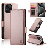 Side Buckle Magnetic Frosted Leather Phone Case, For iPhone 16 Pro, For iPhone 16 Plus, For iPhone 16, For iPhone 15 Pro Max, For iPhone 15 Pro, For iPhone 15 Plus