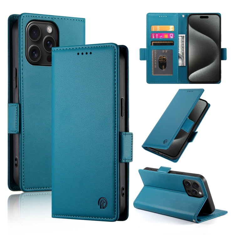 Side Buckle Magnetic Frosted Leather Phone Case, For iPhone 16 Pro, For iPhone 16 Plus, For iPhone 16, For iPhone 15 Pro Max, For iPhone 15 Pro, For iPhone 15 Plus