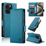 Side Buckle Magnetic Frosted Leather Phone Case, For iPhone 16 Pro, For iPhone 16 Plus, For iPhone 16, For iPhone 15 Pro Max, For iPhone 15 Pro, For iPhone 15 Plus