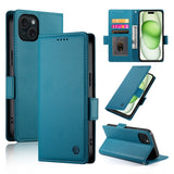Side Buckle Magnetic Frosted Leather Phone Case, For iPhone 16 Pro, For iPhone 16 Plus, For iPhone 16, For iPhone 15 Pro Max, For iPhone 15 Pro, For iPhone 15 Plus