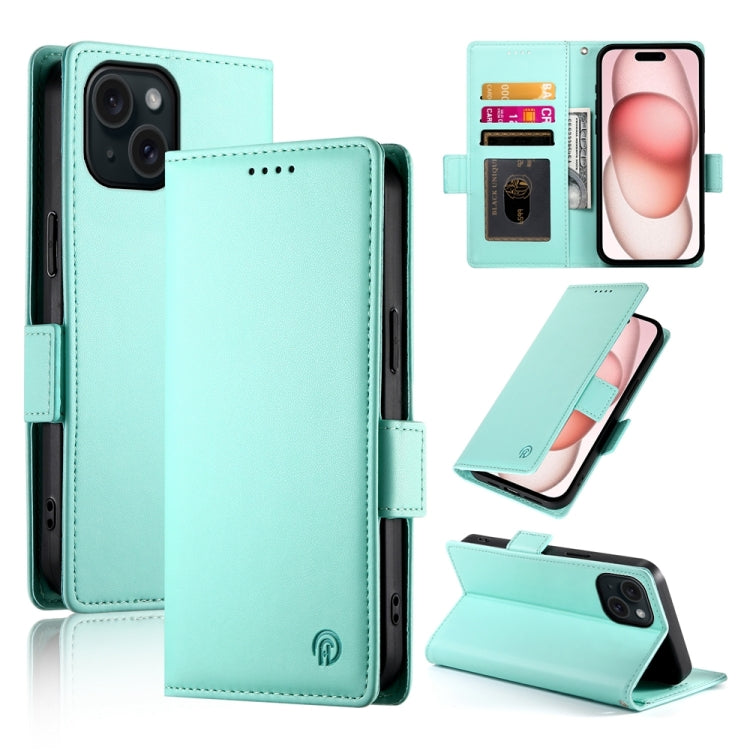 Side Buckle Magnetic Frosted Leather Phone Case, For iPhone 15, For iPhone 14 Plus, For iPhone 14, For iPhone 14 Pro, For iPhone 14 Pro Max, For iPhone SE 2022 / SE 2020 / 8