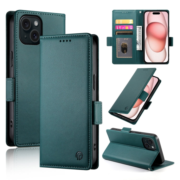 Side Buckle Magnetic Frosted Leather Phone Case, For iPhone 15, For iPhone 14 Plus, For iPhone 14, For iPhone 14 Pro, For iPhone 14 Pro Max, For iPhone SE 2022 / SE 2020 / 8