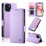 Side Buckle Magnetic Frosted Leather Phone Case, For iPhone 15, For iPhone 14 Plus, For iPhone 14, For iPhone 14 Pro, For iPhone 14 Pro Max, For iPhone SE 2022 / SE 2020 / 8