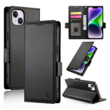 Side Buckle Magnetic Frosted Leather Phone Case, For iPhone 15, For iPhone 14 Plus, For iPhone 14, For iPhone 14 Pro, For iPhone 14 Pro Max, For iPhone SE 2022 / SE 2020 / 8