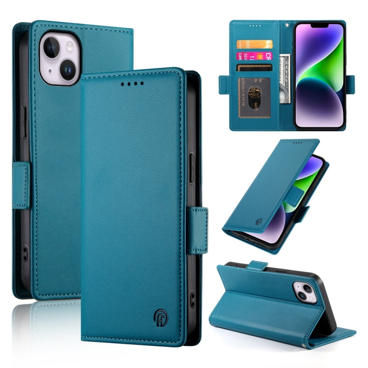 Side Buckle Magnetic Frosted Leather Phone Case, For iPhone 15, For iPhone 14 Plus, For iPhone 14, For iPhone 14 Pro, For iPhone 14 Pro Max, For iPhone SE 2022 / SE 2020 / 8