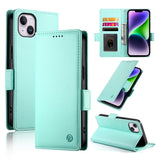 Side Buckle Magnetic Frosted Leather Phone Case, For iPhone 15, For iPhone 14 Plus, For iPhone 14, For iPhone 14 Pro, For iPhone 14 Pro Max, For iPhone SE 2022 / SE 2020 / 8