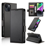 Side Buckle Magnetic Frosted Leather Phone Case, For iPhone 15, For iPhone 14 Plus, For iPhone 14, For iPhone 14 Pro, For iPhone 14 Pro Max, For iPhone SE 2022 / SE 2020 / 8