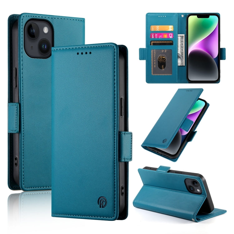 Side Buckle Magnetic Frosted Leather Phone Case, For iPhone 15, For iPhone 14 Plus, For iPhone 14, For iPhone 14 Pro, For iPhone 14 Pro Max, For iPhone SE 2022 / SE 2020 / 8