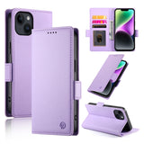 Side Buckle Magnetic Frosted Leather Phone Case, For iPhone 15, For iPhone 14 Plus, For iPhone 14, For iPhone 14 Pro, For iPhone 14 Pro Max, For iPhone SE 2022 / SE 2020 / 8