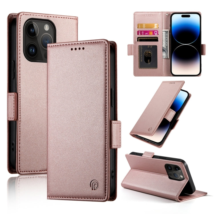 Side Buckle Magnetic Frosted Leather Phone Case, For iPhone 15, For iPhone 14 Plus, For iPhone 14, For iPhone 14 Pro, For iPhone 14 Pro Max, For iPhone SE 2022 / SE 2020 / 8