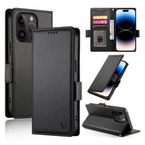 Side Buckle Magnetic Frosted Leather Phone Case, For iPhone 15, For iPhone 14 Plus, For iPhone 14, For iPhone 14 Pro, For iPhone 14 Pro Max, For iPhone SE 2022 / SE 2020 / 8