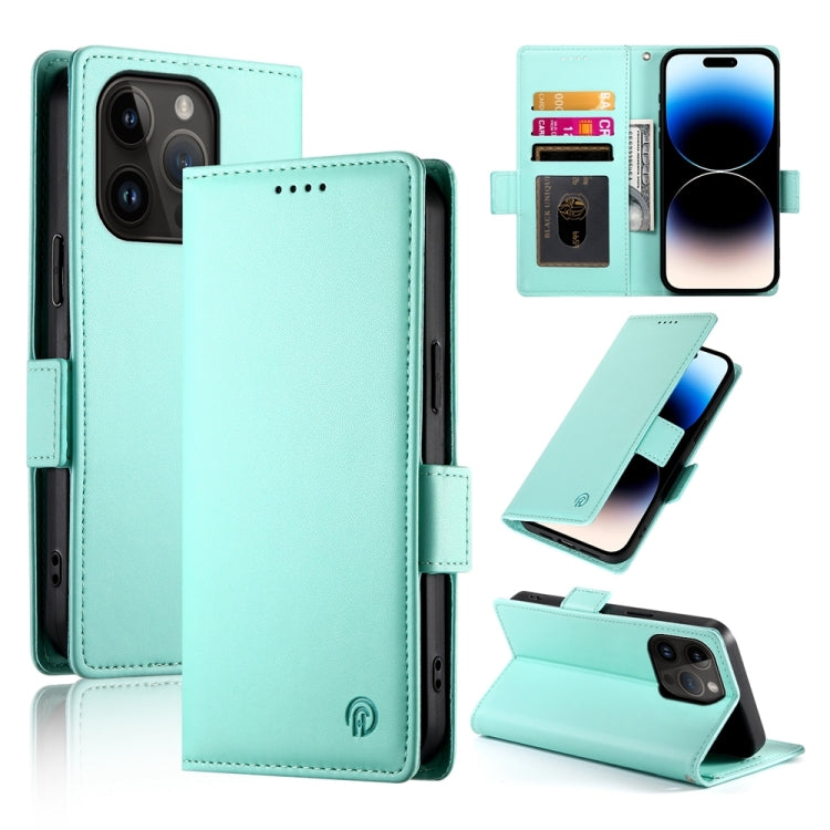Side Buckle Magnetic Frosted Leather Phone Case, For iPhone 15, For iPhone 14 Plus, For iPhone 14, For iPhone 14 Pro, For iPhone 14 Pro Max, For iPhone SE 2022 / SE 2020 / 8