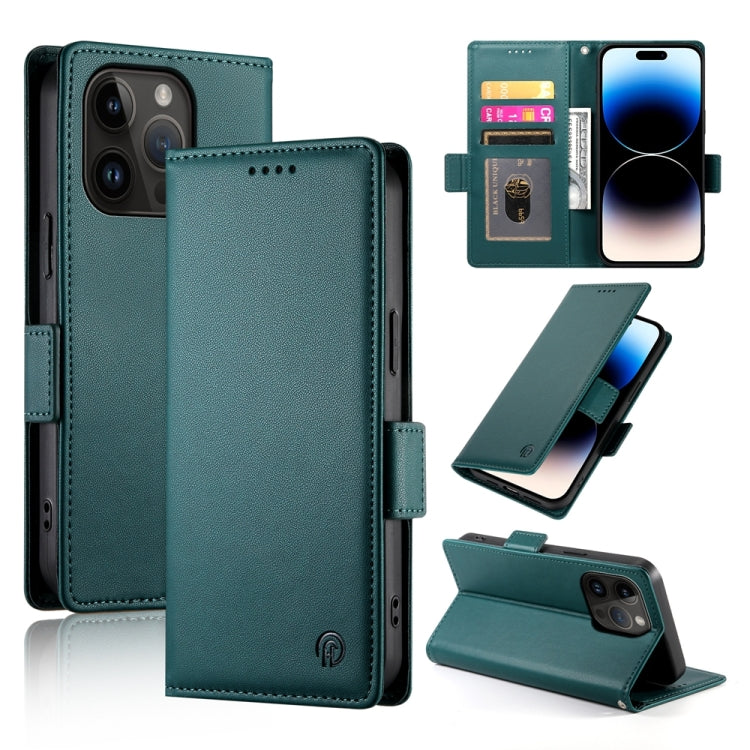 Side Buckle Magnetic Frosted Leather Phone Case, For iPhone 15, For iPhone 14 Plus, For iPhone 14, For iPhone 14 Pro, For iPhone 14 Pro Max, For iPhone SE 2022 / SE 2020 / 8