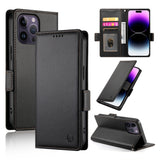 Side Buckle Magnetic Frosted Leather Phone Case, For iPhone 15, For iPhone 14 Plus, For iPhone 14, For iPhone 14 Pro, For iPhone 14 Pro Max, For iPhone SE 2022 / SE 2020 / 8