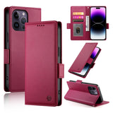 Side Buckle Magnetic Frosted Leather Phone Case, For iPhone 15, For iPhone 14 Plus, For iPhone 14, For iPhone 14 Pro, For iPhone 14 Pro Max, For iPhone SE 2022 / SE 2020 / 8