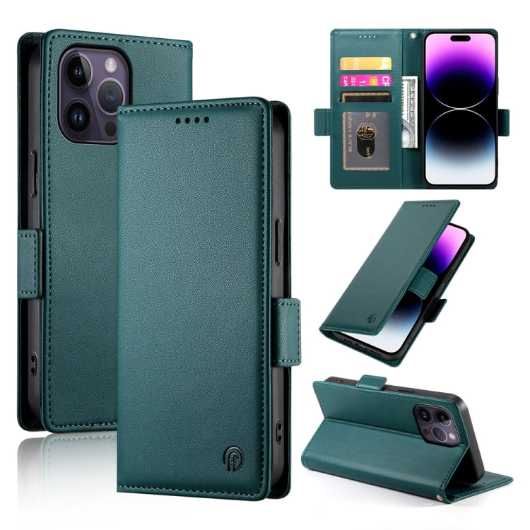 Side Buckle Magnetic Frosted Leather Phone Case, For iPhone 15, For iPhone 14 Plus, For iPhone 14, For iPhone 14 Pro, For iPhone 14 Pro Max, For iPhone SE 2022 / SE 2020 / 8