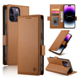 Side Buckle Magnetic Frosted Leather Phone Case, For iPhone 15, For iPhone 14 Plus, For iPhone 14, For iPhone 14 Pro, For iPhone 14 Pro Max, For iPhone SE 2022 / SE 2020 / 8