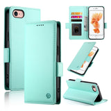 Side Buckle Magnetic Frosted Leather Phone Case, For iPhone 15, For iPhone 14 Plus, For iPhone 14, For iPhone 14 Pro, For iPhone 14 Pro Max, For iPhone SE 2022 / SE 2020 / 8