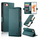 Side Buckle Magnetic Frosted Leather Phone Case, For iPhone 15, For iPhone 14 Plus, For iPhone 14, For iPhone 14 Pro, For iPhone 14 Pro Max, For iPhone SE 2022 / SE 2020 / 8