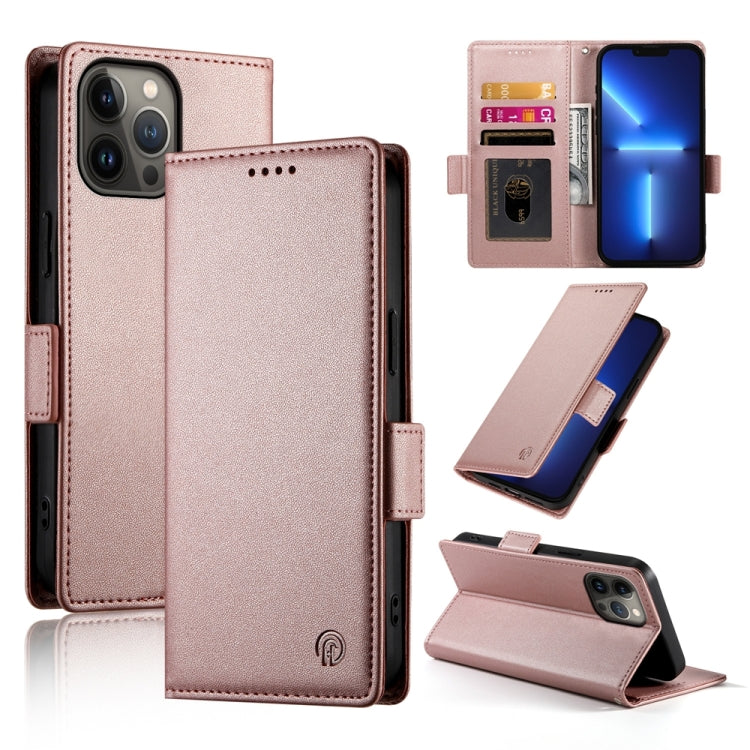 Side Buckle Magnetic Frosted Leather Phone Case, For iPhone 13 Pro Max, For iPhone 13 Pro, For iPhone 13, For iPhone 13 mini, For iPhone 12 / 12 Pro, For iPhone 12 Pro Max