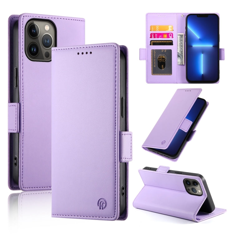 Side Buckle Magnetic Frosted Leather Phone Case, For iPhone 13 Pro Max, For iPhone 13 Pro, For iPhone 13, For iPhone 13 mini, For iPhone 12 / 12 Pro, For iPhone 12 Pro Max