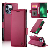 Side Buckle Magnetic Frosted Leather Phone Case, For iPhone 13 Pro Max, For iPhone 13 Pro, For iPhone 13, For iPhone 13 mini, For iPhone 12 / 12 Pro, For iPhone 12 Pro Max
