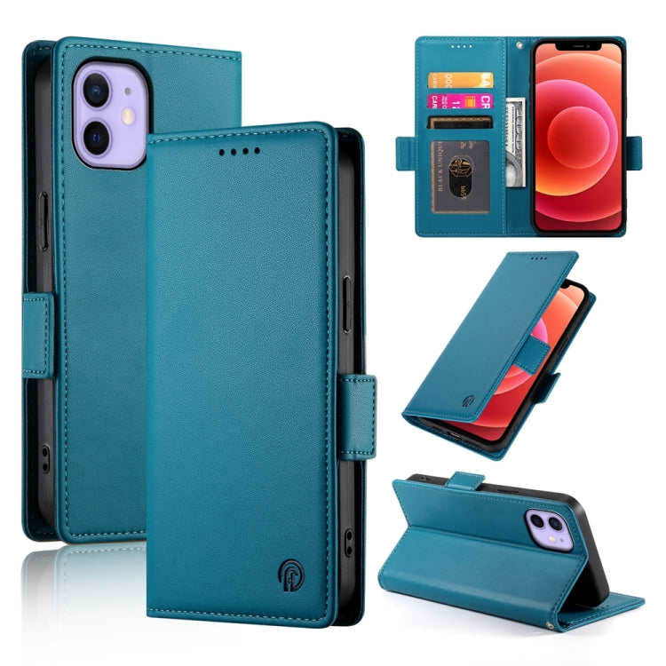 Side Buckle Magnetic Frosted Leather Phone Case, For iPhone 13 Pro Max, For iPhone 13 Pro, For iPhone 13, For iPhone 13 mini, For iPhone 12 / 12 Pro, For iPhone 12 Pro Max