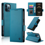 Side Buckle Magnetic Frosted Leather Phone Case, For iPhone 13 Pro Max, For iPhone 13 Pro, For iPhone 13, For iPhone 13 mini, For iPhone 12 / 12 Pro, For iPhone 12 Pro Max