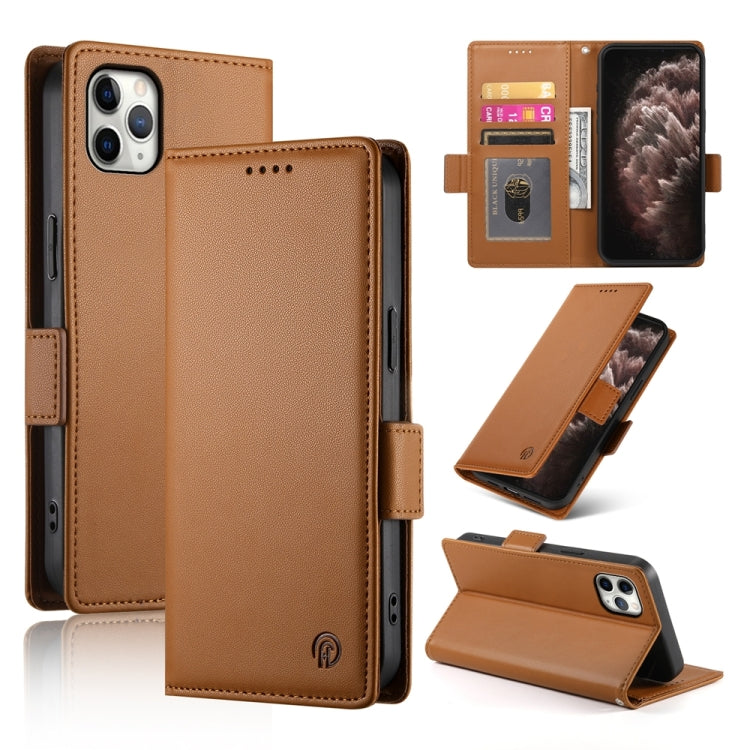 Side Buckle Magnetic Frosted Leather Phone Case, For iPhone 12 mini, For iPhone 11 Pro Max, For iPhone 11, For iPhone 11 Pro, For iPhone X / XS, For iPhone XR