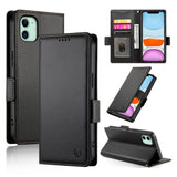 Side Buckle Magnetic Frosted Leather Phone Case, For iPhone 12 mini, For iPhone 11 Pro Max, For iPhone 11, For iPhone 11 Pro, For iPhone X / XS, For iPhone XR
