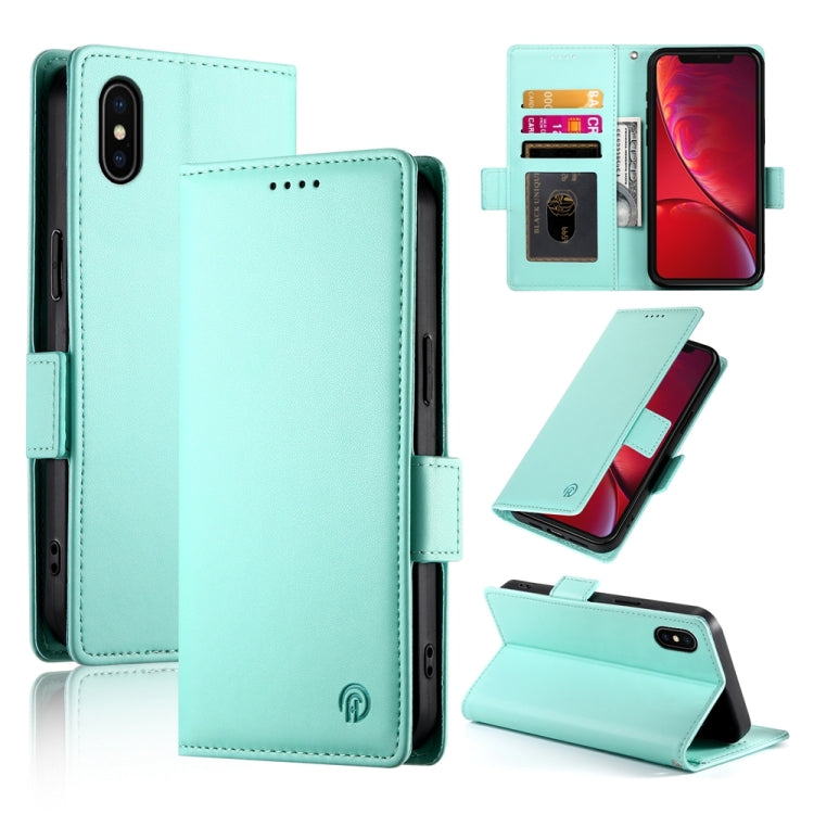 Side Buckle Magnetic Frosted Leather Phone Case, For iPhone 12 mini, For iPhone 11 Pro Max, For iPhone 11, For iPhone 11 Pro, For iPhone X / XS, For iPhone XR
