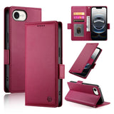 Side Buckle Magnetic Frosted Leather Phone Case, For iPhone 17e / 16e, For iPhone 17 Pro Max, For iPhone 17 Pro, For iPhone 17, For iPhone Air, For iPhone 16 Pro Max