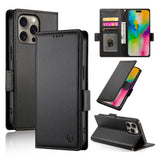 Side Buckle Magnetic Frosted Leather Phone Case, For iPhone 17e / 16e, For iPhone 17 Pro Max, For iPhone 17 Pro, For iPhone 17, For iPhone Air, For iPhone 16 Pro Max