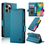 Side Buckle Magnetic Frosted Leather Phone Case, For iPhone 17e / 16e, For iPhone 17 Pro Max, For iPhone 17 Pro, For iPhone 17, For iPhone Air, For iPhone 16 Pro Max
