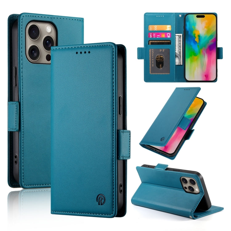 Side Buckle Magnetic Frosted Leather Phone Case, For iPhone 17e / 16e, For iPhone 17 Pro Max, For iPhone 17 Pro, For iPhone 17, For iPhone Air, For iPhone 16 Pro Max