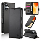 Side Buckle Magnetic Frosted Leather Phone Case, For iPhone 16 Pro, For iPhone 16 Plus, For iPhone 16, For iPhone 15 Pro Max, For iPhone 15 Pro, For iPhone 15 Plus