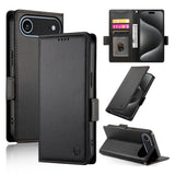 Side Buckle Magnetic Frosted Leather Phone Case, For iPhone 17e / 16e, For iPhone 17 Pro Max, For iPhone 17 Pro, For iPhone 17, For iPhone Air, For iPhone 16 Pro Max