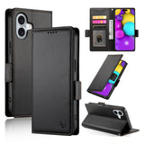 Side Buckle Magnetic Frosted Leather Phone Case, For iPhone 17e / 16e, For iPhone 17 Pro Max, For iPhone 17 Pro, For iPhone 17, For iPhone Air, For iPhone 16 Pro Max
