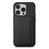Calf Texture Card Bag Design Full Coverage Phone Case, For iPhone 17 Pro Max, For iPhone 17 Pro, For iPhone 17, For iPhone Air, For iPhone 16 Pro Max, For iPhone 16 Pro, For iPhone 16 Plus, For iPhone 16