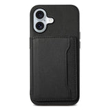 Calf Texture Card Bag Design Full Coverage Phone Case, For iPhone 17 Pro Max, For iPhone 17 Pro, For iPhone 17, For iPhone Air, For iPhone 16 Pro Max, For iPhone 16 Pro, For iPhone 16 Plus, For iPhone 16