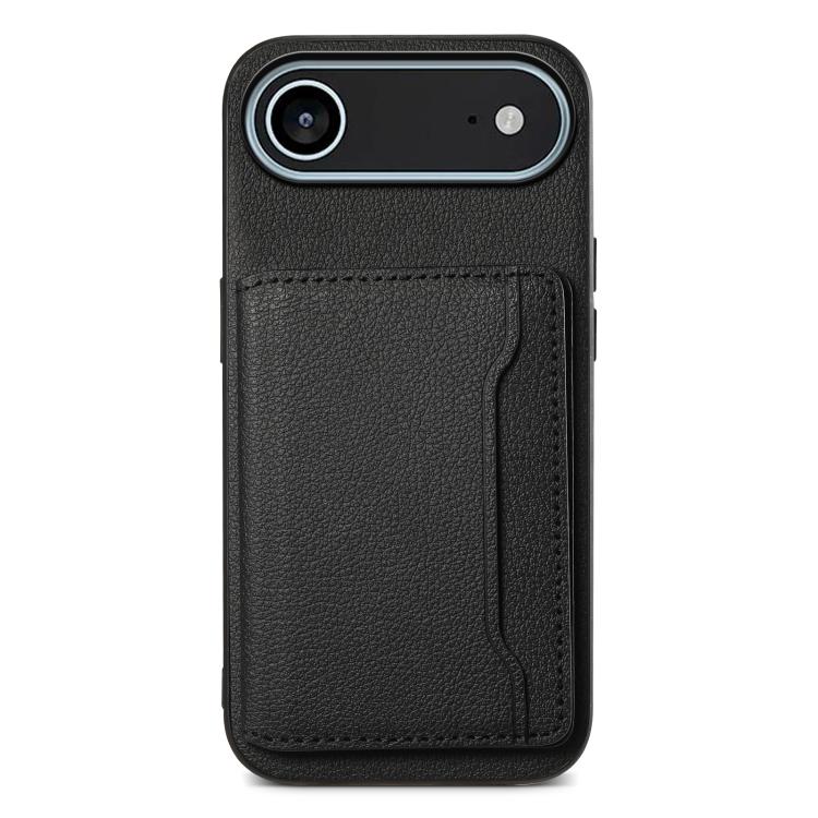 Calf Texture Card Bag Design Full Coverage Phone Case, For iPhone 17 Pro Max, For iPhone 17 Pro, For iPhone 17, For iPhone Air, For iPhone 16 Pro Max, For iPhone 16 Pro, For iPhone 16 Plus, For iPhone 16