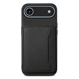 Calf Texture Card Bag Design Full Coverage Phone Case, For iPhone 17 Pro Max, For iPhone 17 Pro, For iPhone 17, For iPhone Air, For iPhone 16 Pro Max, For iPhone 16 Pro, For iPhone 16 Plus, For iPhone 16