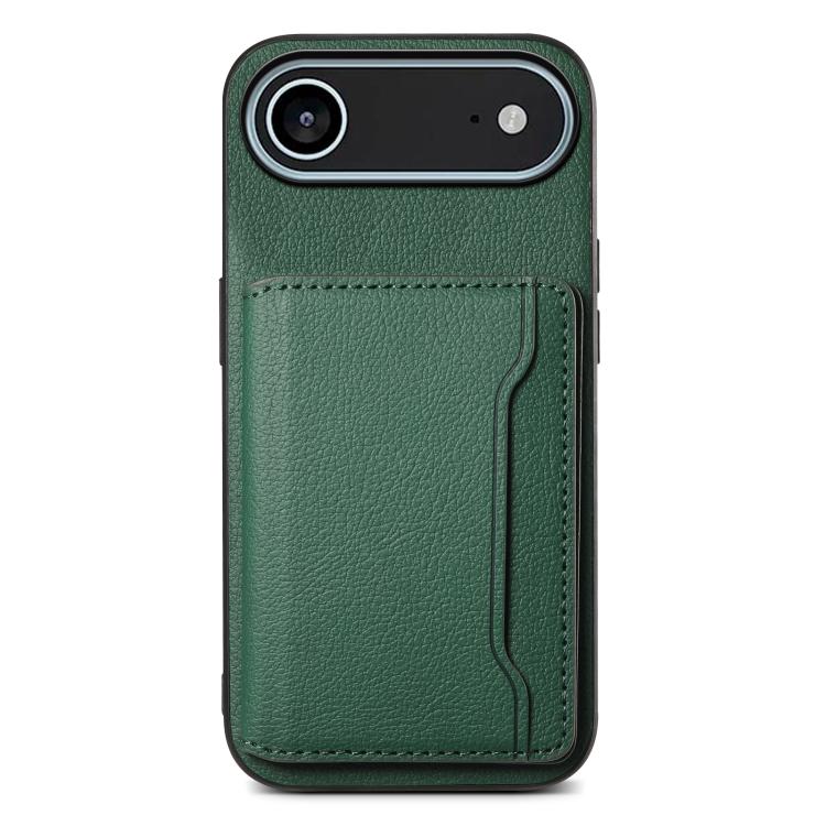 Calf Texture Card Bag Design Full Coverage Phone Case, For iPhone 17 Pro Max, For iPhone 17 Pro, For iPhone 17, For iPhone Air, For iPhone 16 Pro Max, For iPhone 16 Pro, For iPhone 16 Plus, For iPhone 16