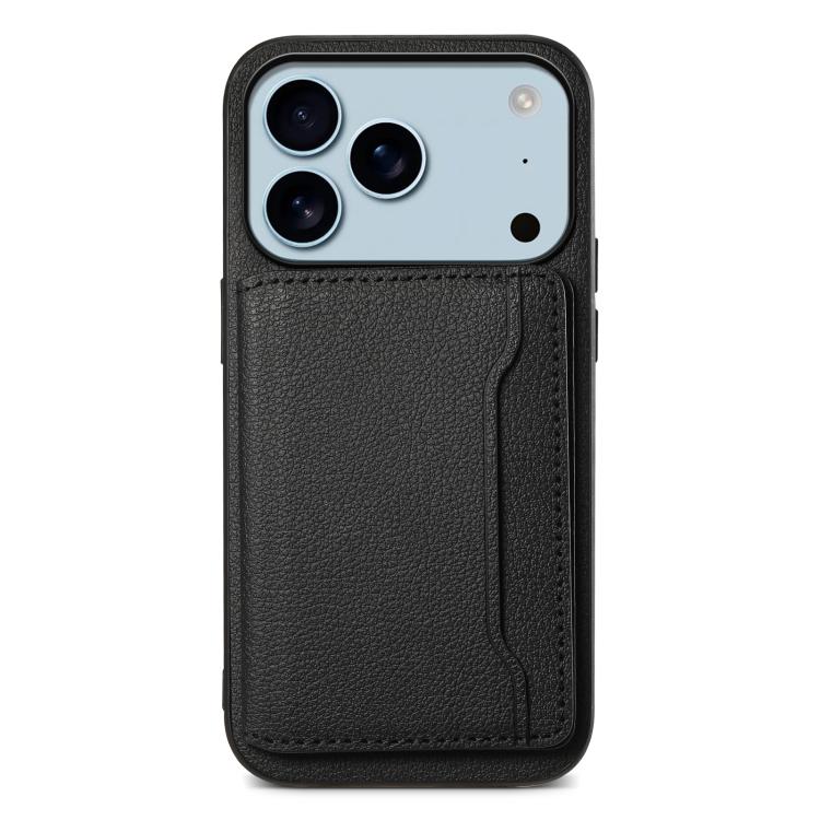Calf Texture Card Bag Design Full Coverage Phone Case, For iPhone 17 Pro Max, For iPhone 17 Pro, For iPhone 17, For iPhone Air, For iPhone 16 Pro Max, For iPhone 16 Pro, For iPhone 16 Plus, For iPhone 16